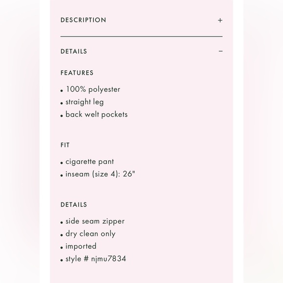 Kate Spade black polished cigarette pants - Picture 3 of 6